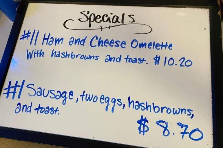 Frazier's Bakery - Coquille, OR menu_pic