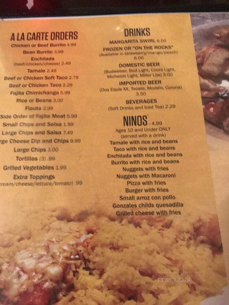 San Miguel Mexican Restaurant - Rayville, LA menu_pic