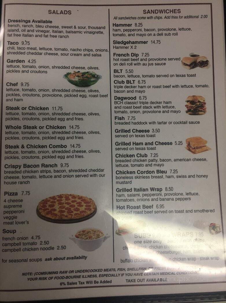 Beech Creek Hotel - Beech Creek, PA menu_pic