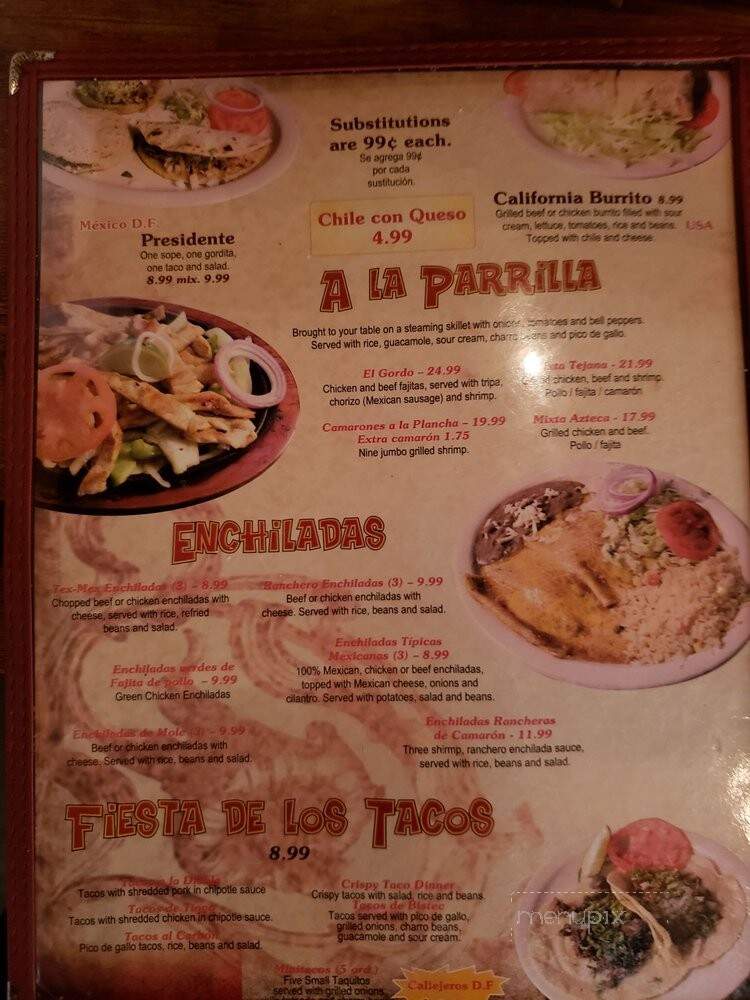 Gorditas Mexico - Galveston, TX menu_pic