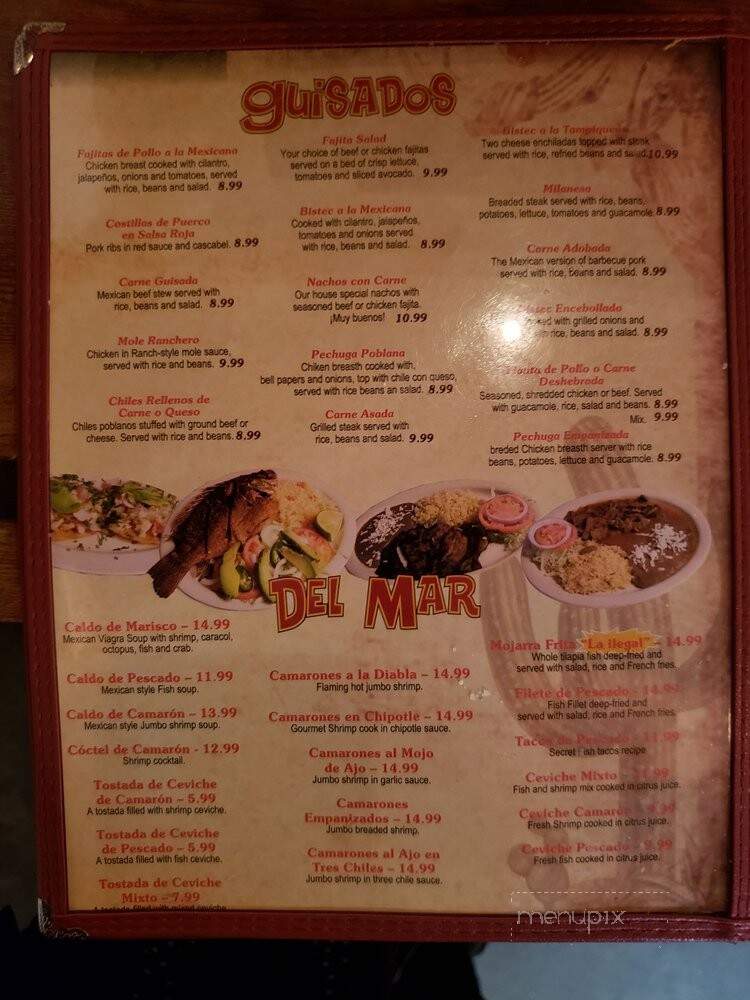 Gorditas Mexico - Galveston, TX menu_pic
