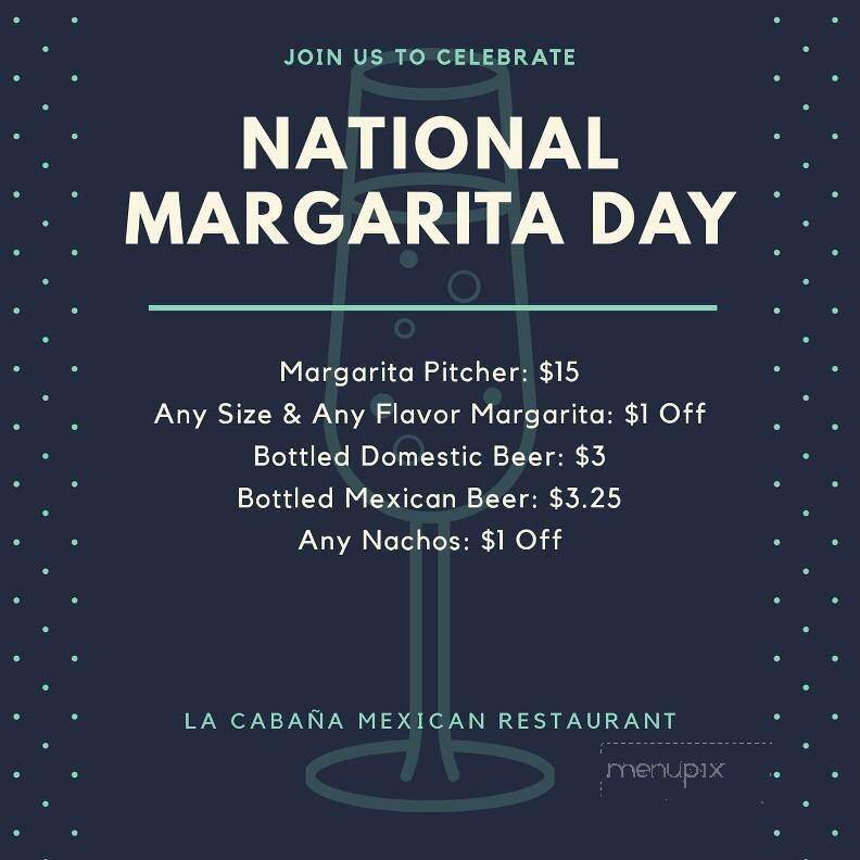 La Cabana Mexican Restaurant - Newton, IA menu_pic