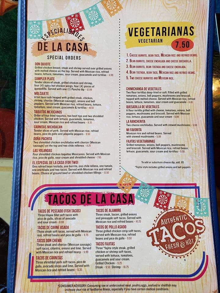 Los Primos - Harriman, TN menu_pic