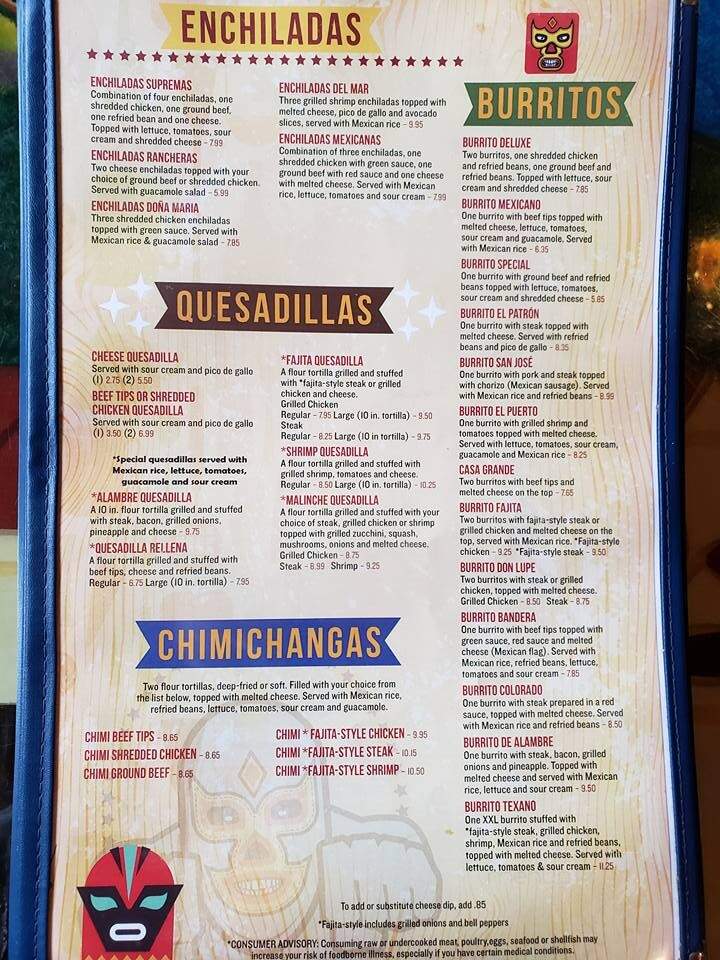 Los Primos - Harriman, TN menu_pic