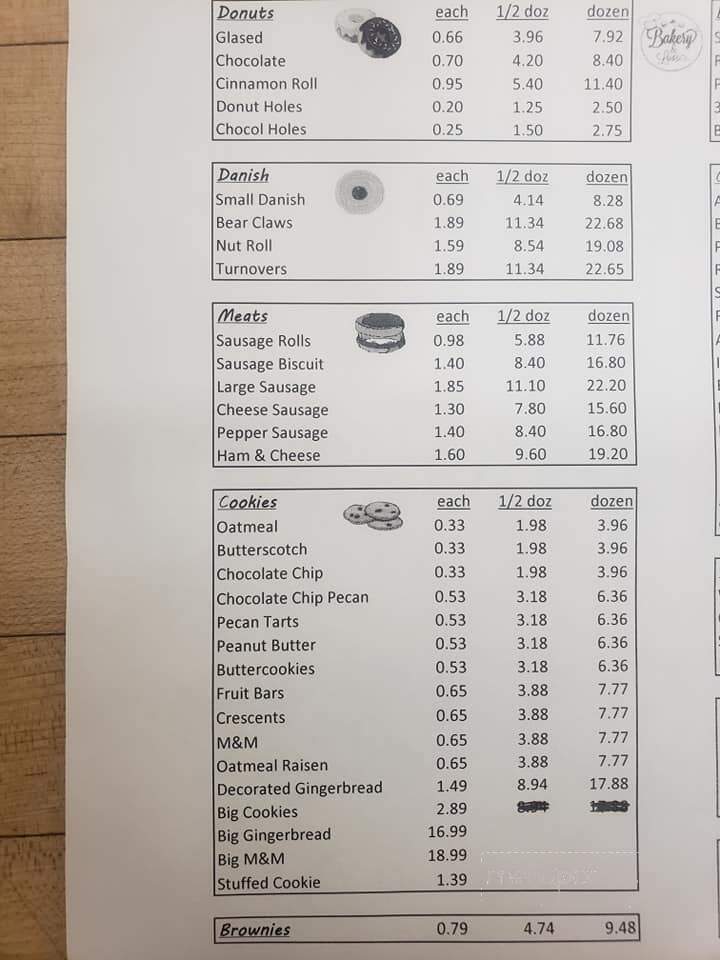 Magnolia Bake Shop - Magnolia, AR menu_pic
