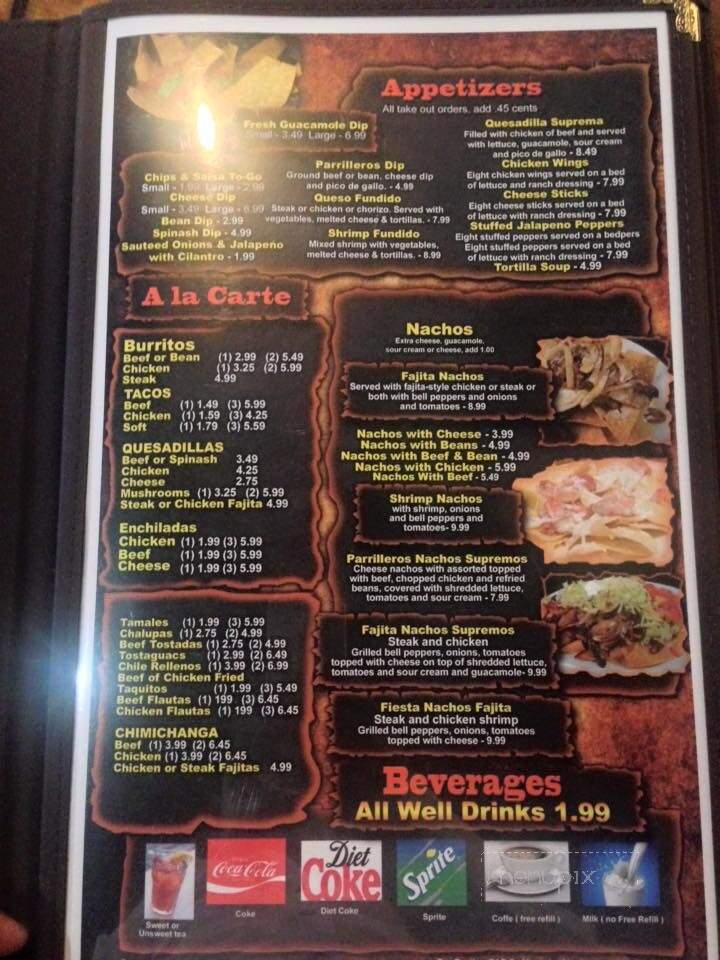 Los Parilleros - Hazlehurst, MS menu_pic