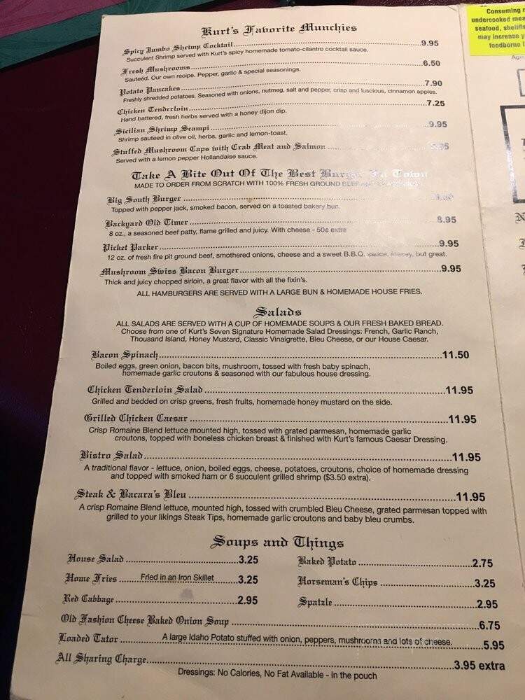 Bacaras Family Restaurant - Jamestown, TN menu_pic