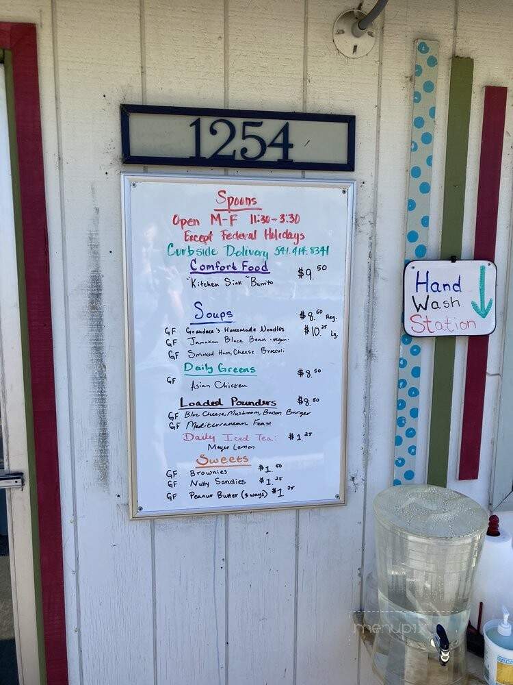 Spoons - Central Point, OR menu_pic