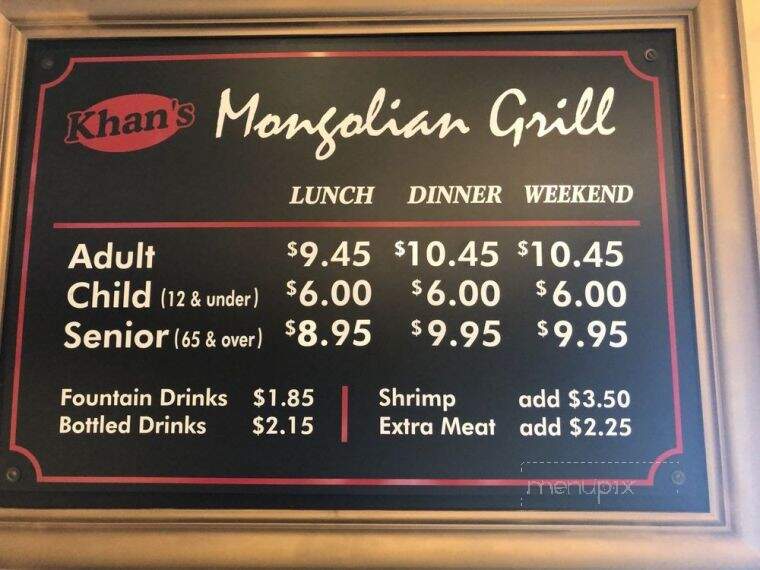 Khan's Mongolian Grill - Burien, WA