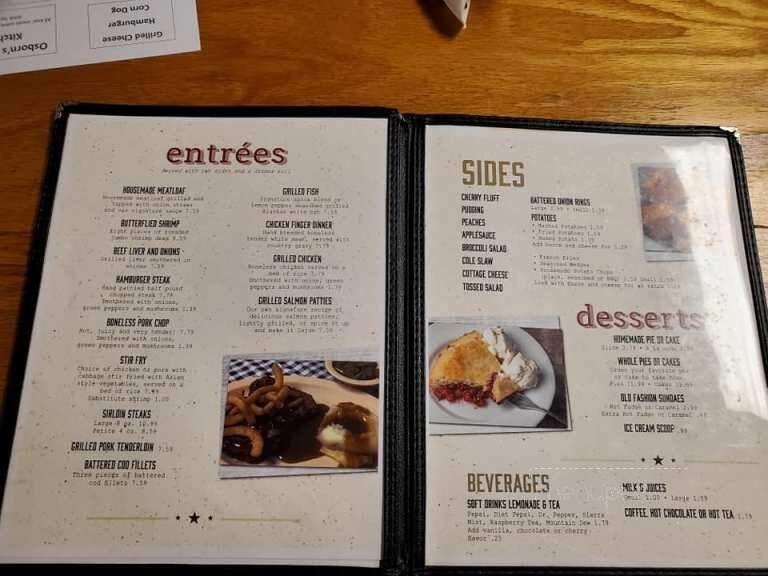 Osborn Country Kitchen - Yorktown, IN menu_pic