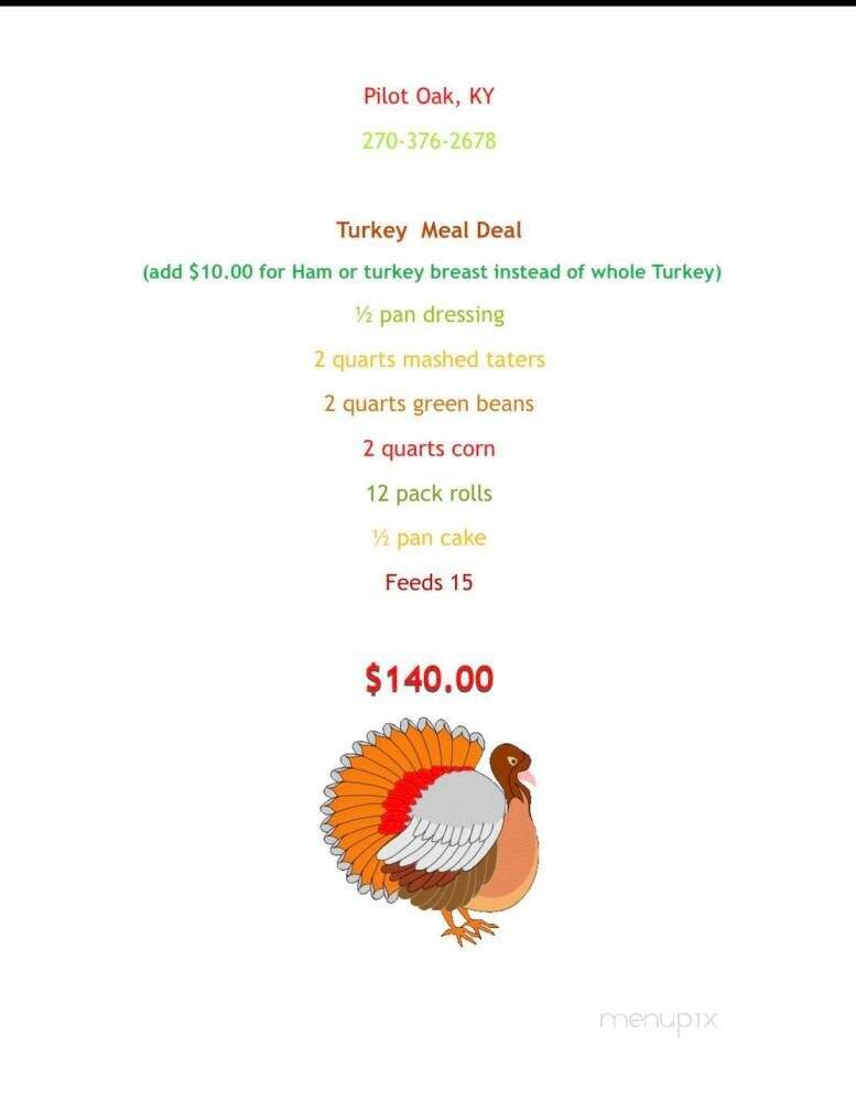 Southern Reds BBQ - Wingo, KY menu_pic