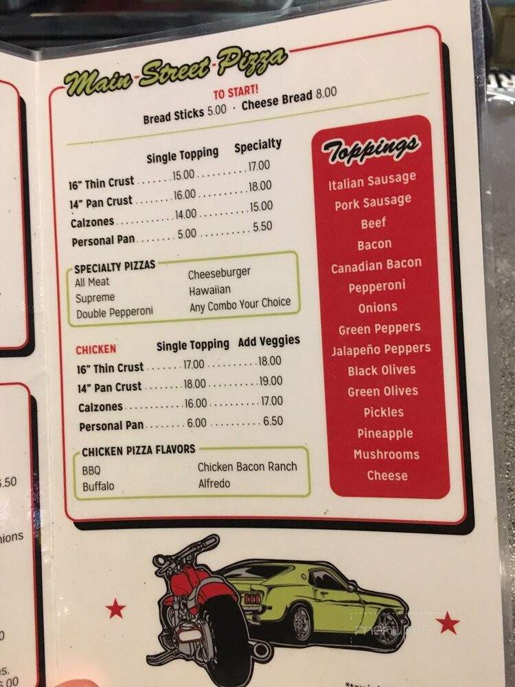 Humboldt Bar & Grill - Garberville, CA menu_pic