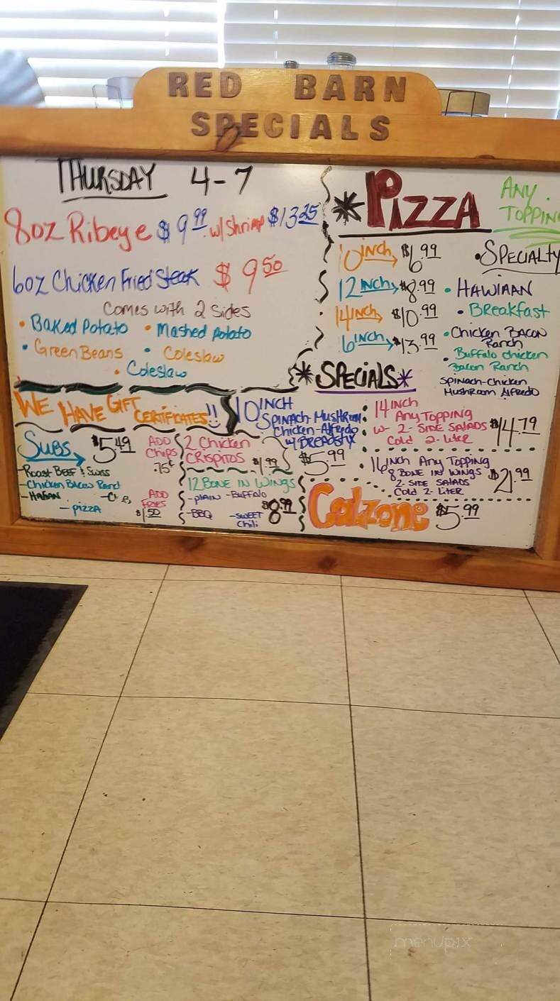 Red Barn Cafe - Caldwell, KS menu_pic