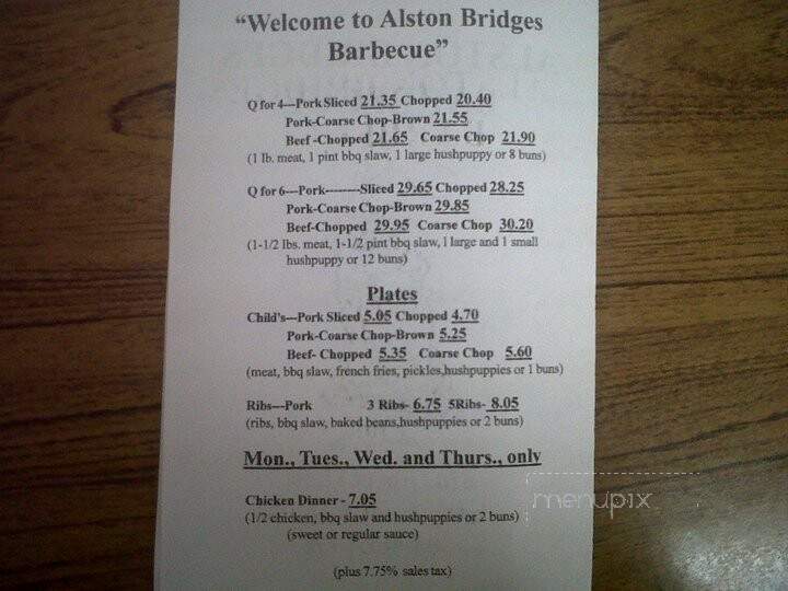 Alston Bridges Barbecue - Shelby, NC