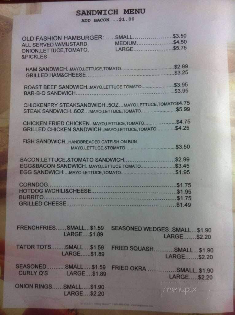 Ann's Country Kitchen - Lawton, OK menu_pic