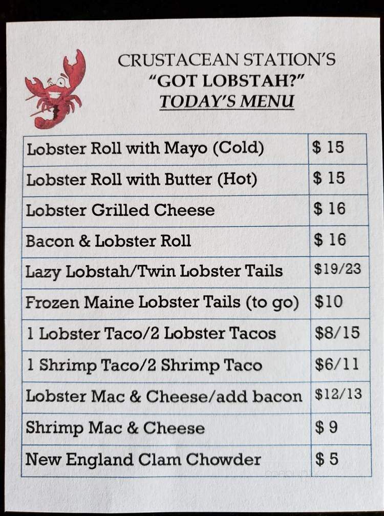 Menu of Got Lobstah in Saint Petersburg, FL 33705