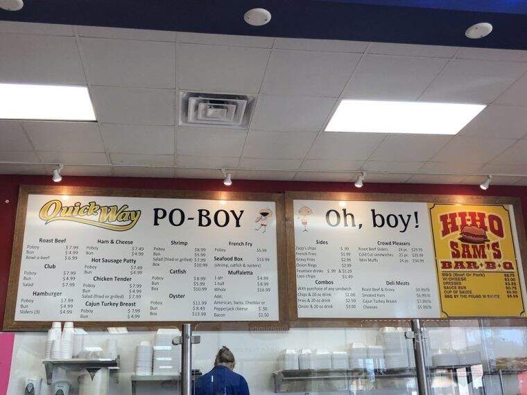 Quick Way Po-Boys - Covington, LA menu_pic