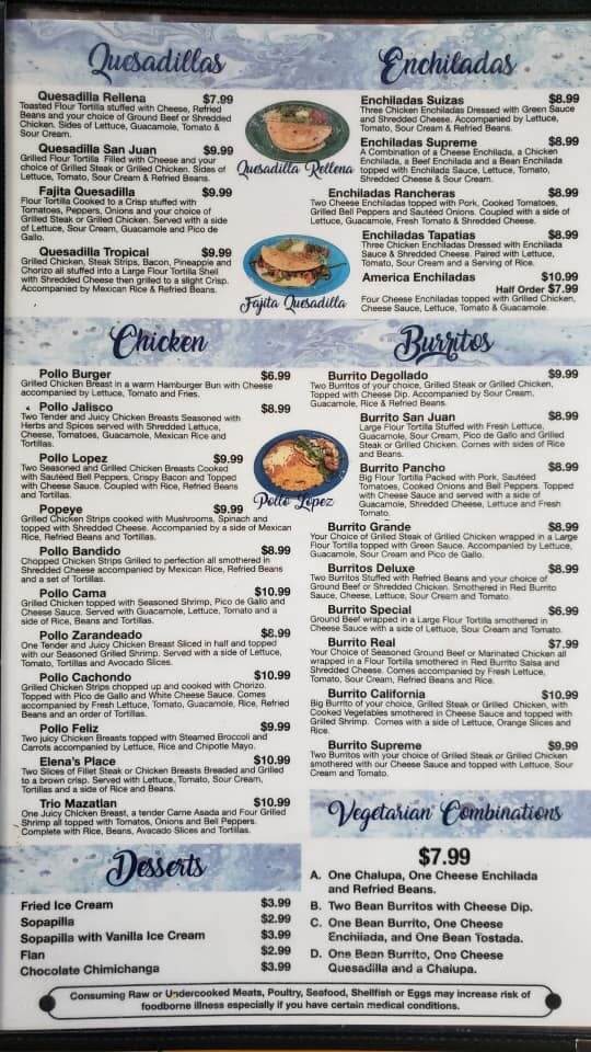 El Dos De Oros - Larned, KS menu_pic
