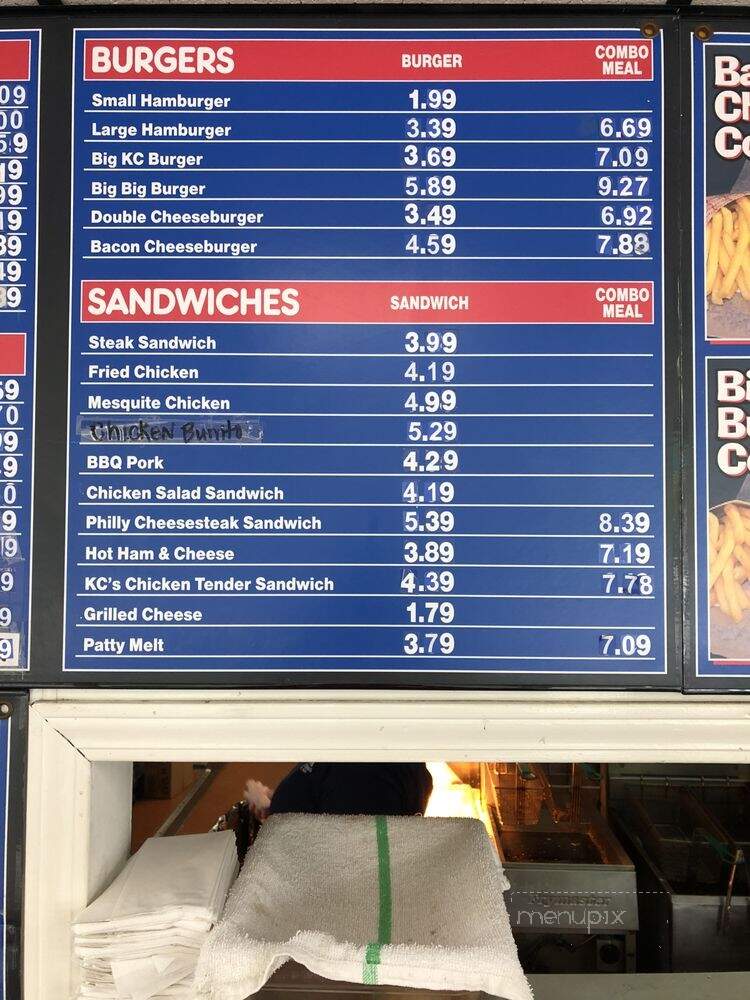 K C's Corner Restaurant - Fairmount, GA menu_pic