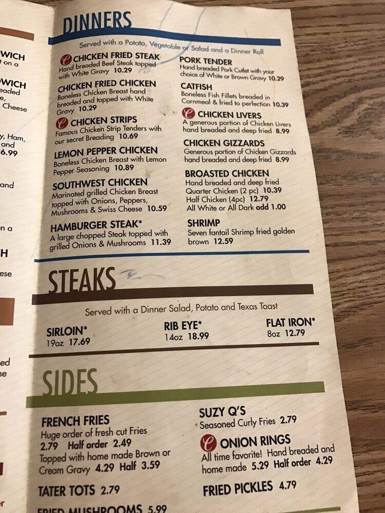 Copan Restaurant - Copan, OK menu_pic