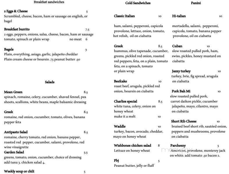 Wishbones - Kennebunk, ME menu_pic