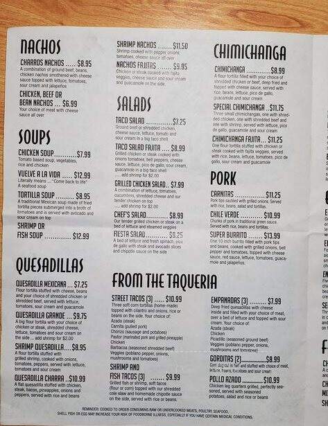 Charros Express Mex - Evans, GA menu_pic