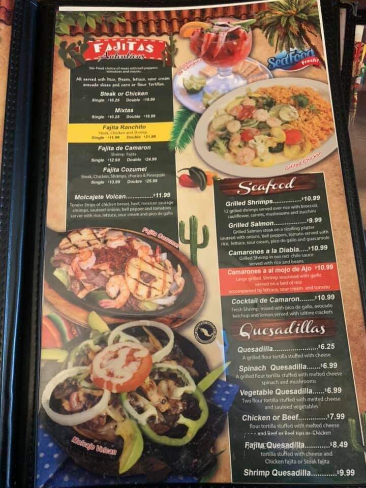 El Paricuten Mexican Restaurant - Cynthiana, KY menu_pic