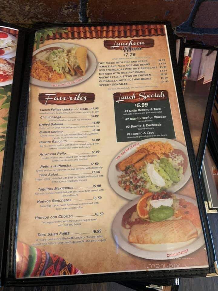 El Paricuten Mexican Restaurant - Cynthiana, KY menu_pic