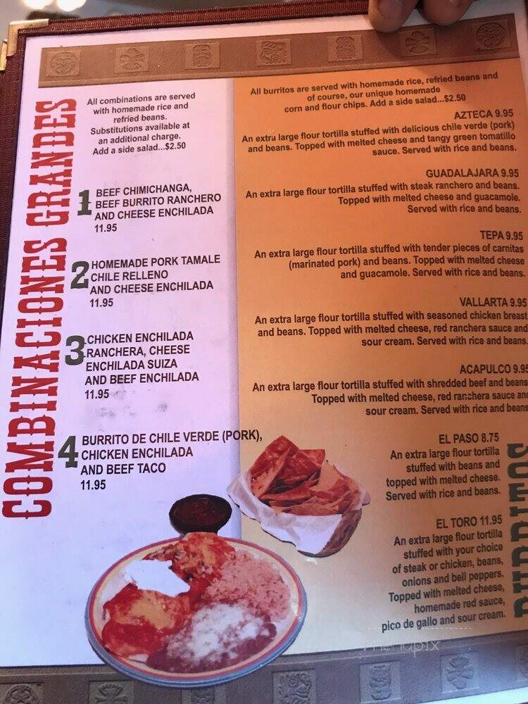 El Torero 2 - Burson, CA menu_pic