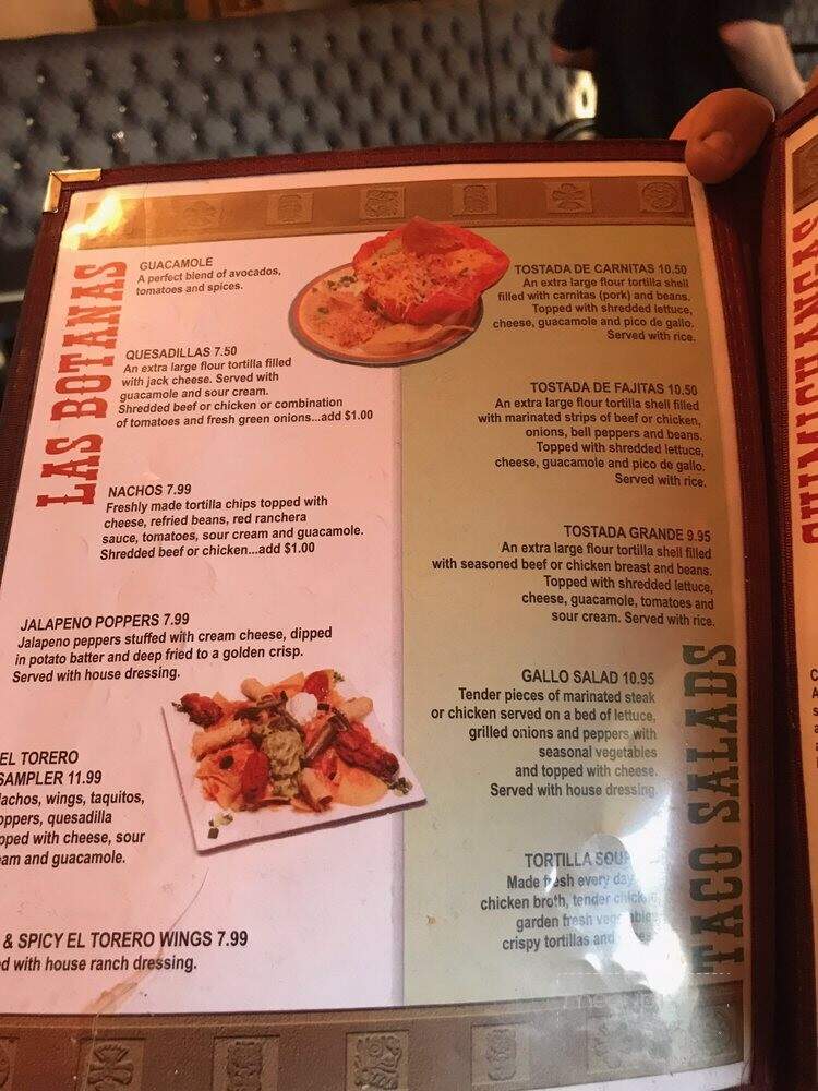 El Torero 2 - Burson, CA menu_pic