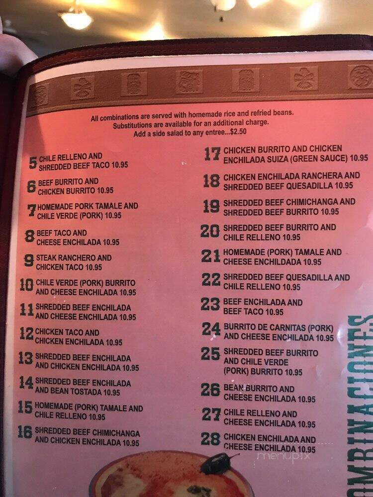 El Torero 2 - Burson, CA menu_pic