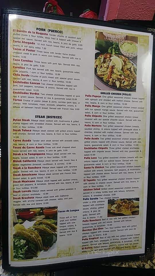 Fridas Cocina Mexicana - Bartlesville, OK menu_pic