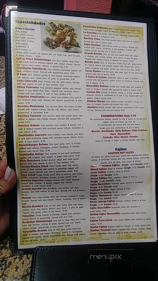 Fridas Cocina Mexicana - Bartlesville, OK menu_pic