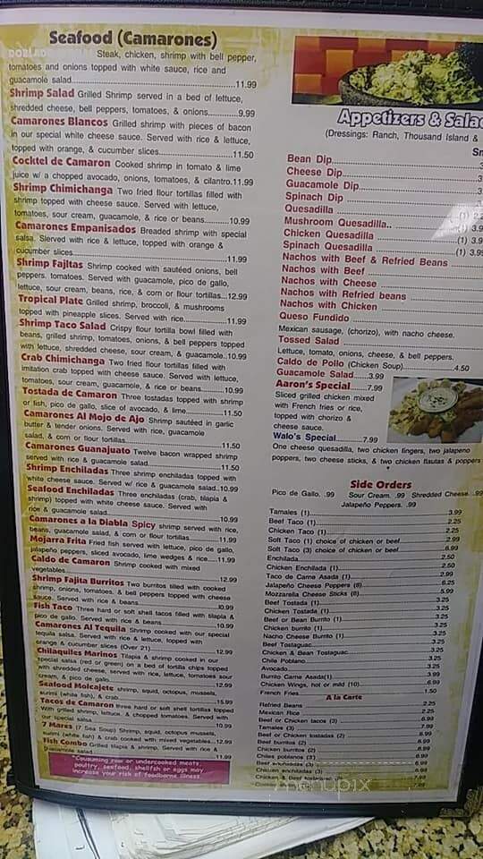Fridas Cocina Mexicana - Bartlesville, OK menu_pic