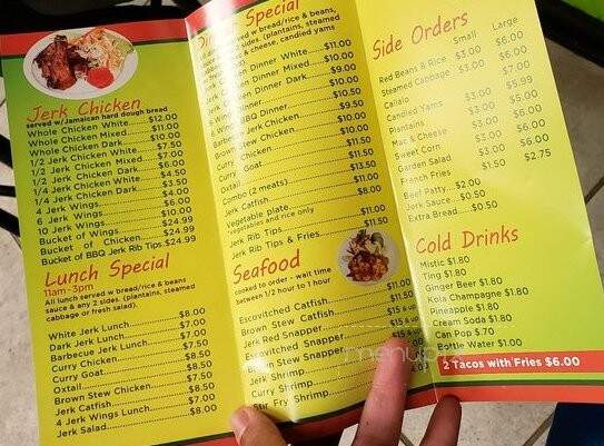 Irie Jerk Hut - Country Club Hills, IL menu_pic
