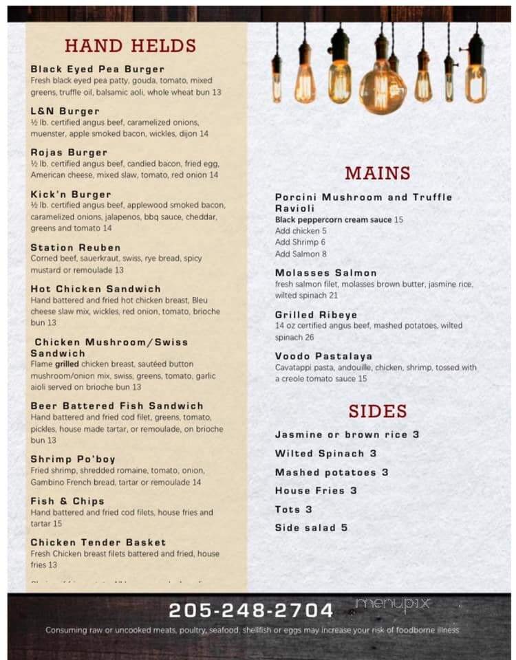 Druid City Social - Tuscaloosa, AL menu_pic