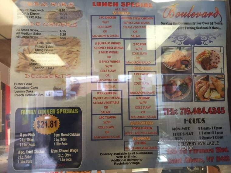 Boulevard Fish & Chips - Saint Albans, NY menu_pic