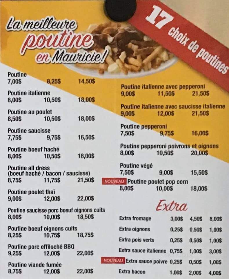 Casse-Croute Chez Auger - Grand-Mere, QC menu_pic