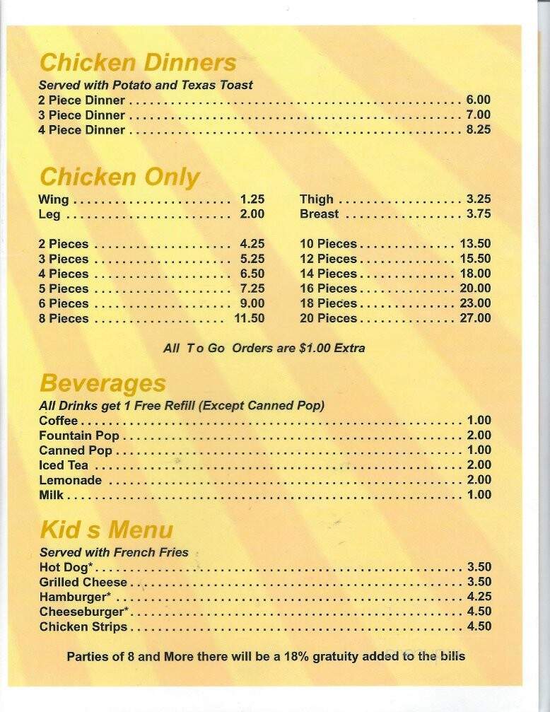Schrank's Bar & Grill - Danbury, IA menu_pic