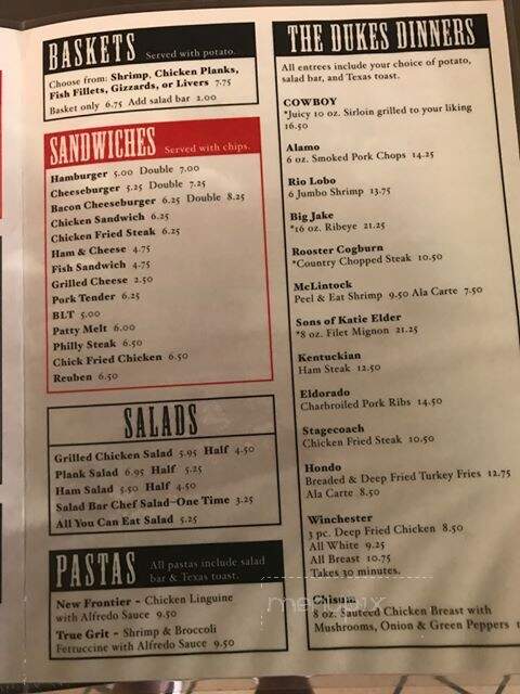 Club 4 Corners - Scranton, KS menu_pic
