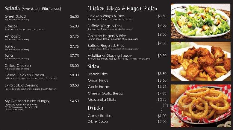 Minerva Pizza House - New Bedford, MA menu_pic
