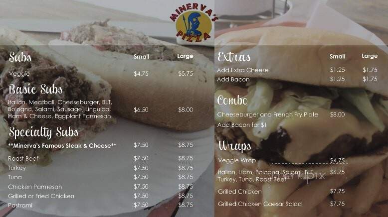 Minerva Pizza House - New Bedford, MA menu_pic