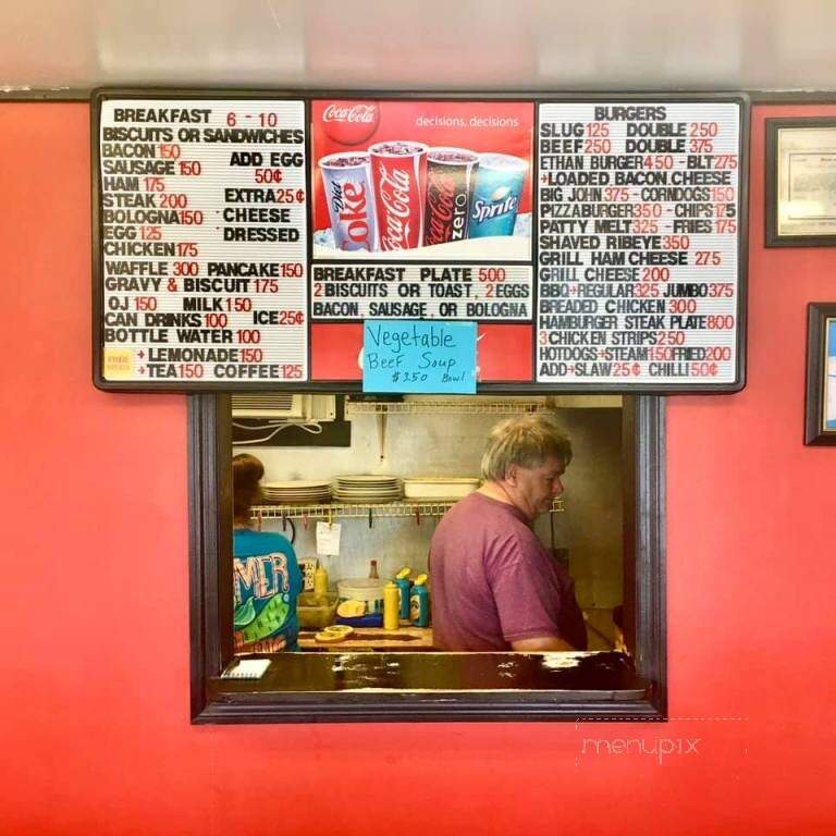 Slugburger Cafe - Corinth, MS menu_pic