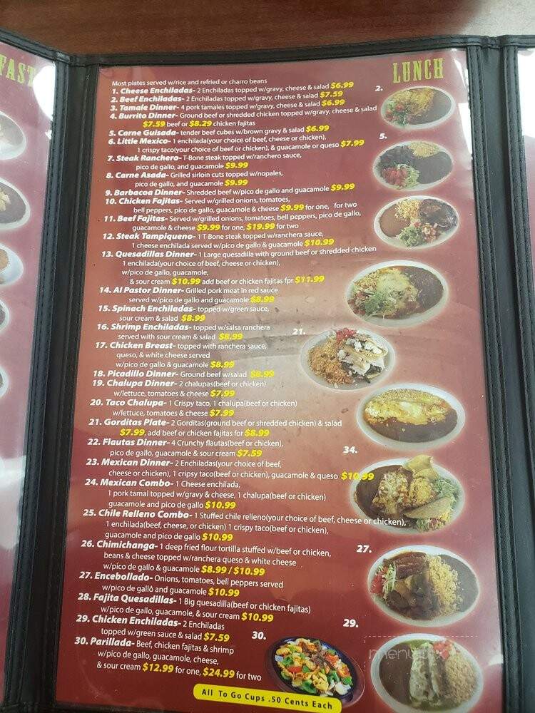 Monterrey Cafe - New Braunfels, TX menu_pic