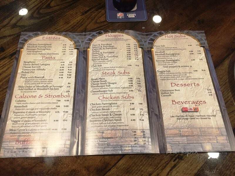El Centro - Augusta, WV menu_pic