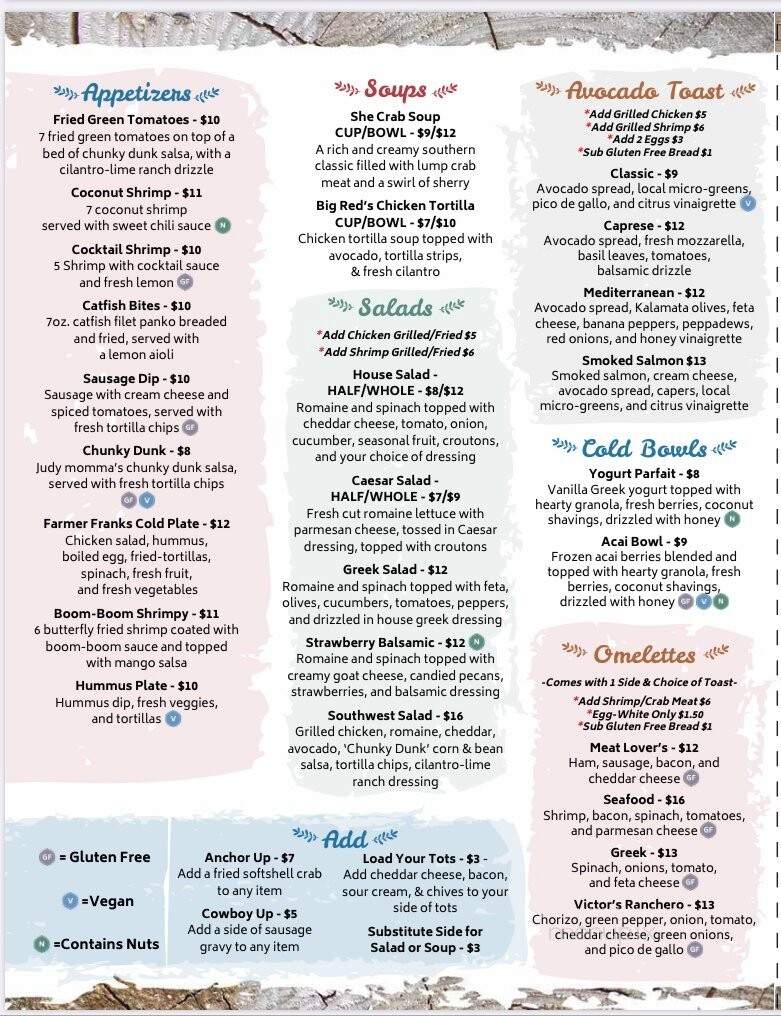 Redhead Bay Cafe - Virginia Beach, VA menu_pic