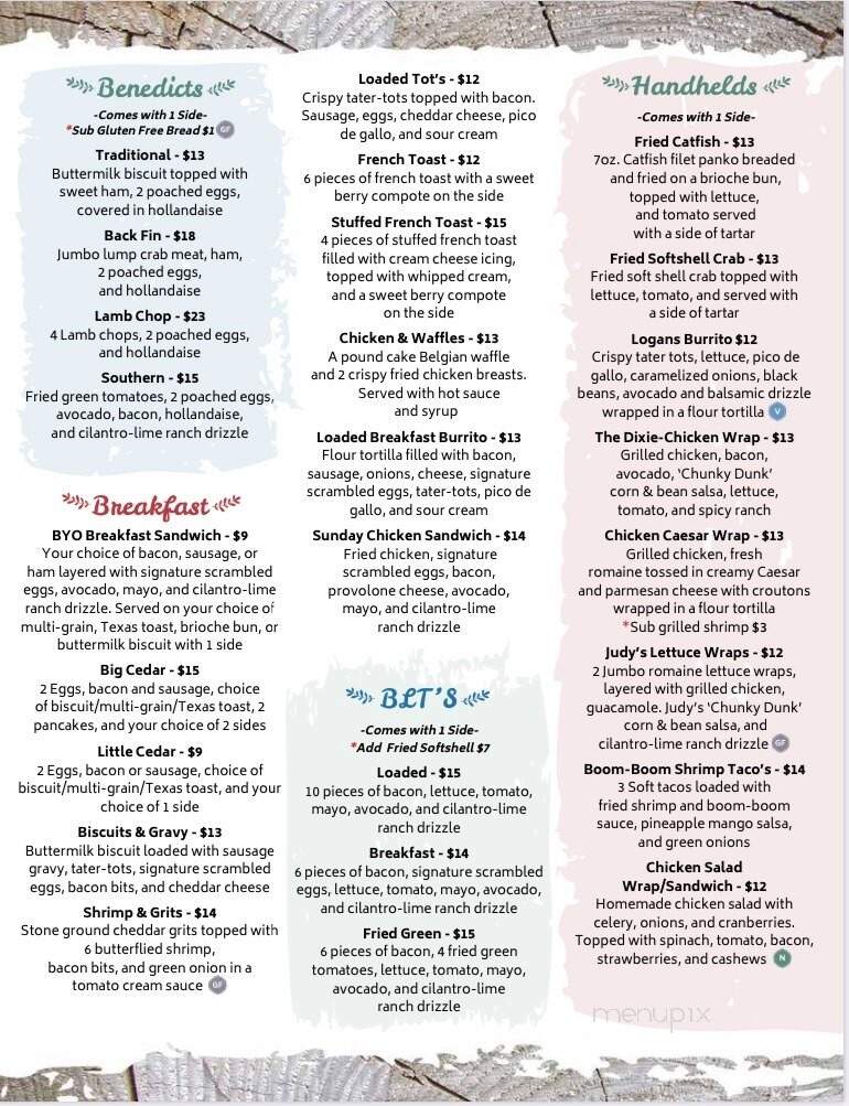 Redhead Bay Cafe - Virginia Beach, VA menu_pic