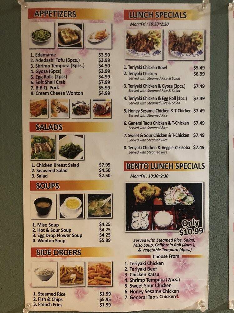 Sakura Teriyaki & Sushi - Sunnyside, WA menu_pic