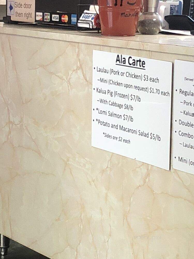 Kaaloa's Super J's Authentic Hawaiian - Captain Cook, HI menu_pic