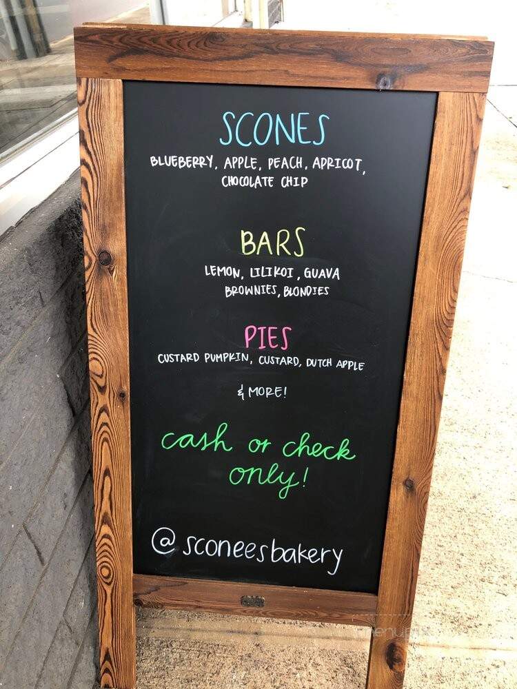 Sconees Bakery - Honolulu, HI menu_pic